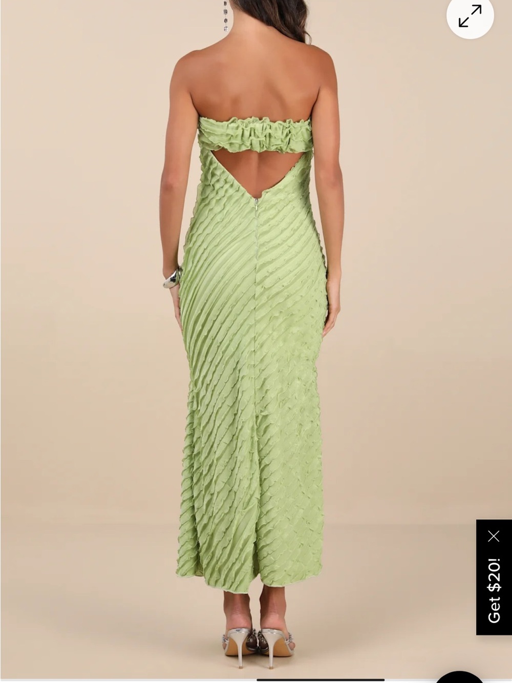 Lulus formal green dress - Picture 3 of 3